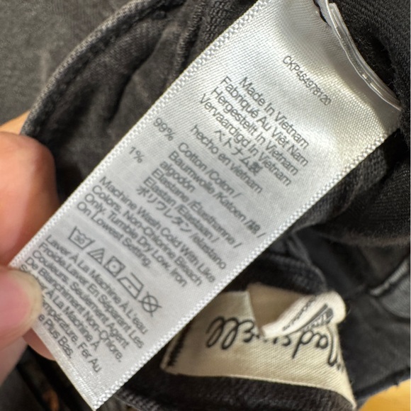 Madewell The Perfect Vintage High Waist Straight Leg Jeans 25 Lunar Gray Wash‎ - Picture 7 of 8